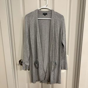 Long grey cardigan size medium